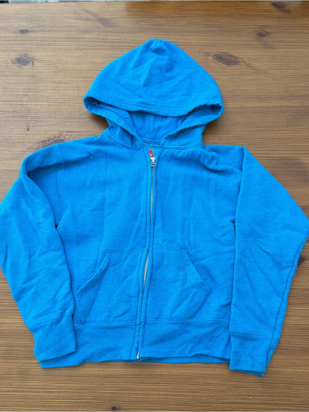 4/$13 Hanes Blue Zip Up Sweatshirt - Medium